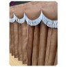 Dutch style curtains Brown with Embroidery