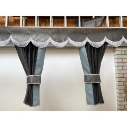 Dutch style curtains Grey...