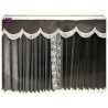 DUTCH STYLE TRUCK CURTAINS BLACK GREY DANISH PLUSH